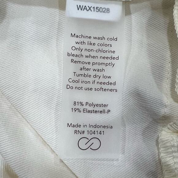 Calia Soft Utility Romper Shorts  Sleeveless Lightweight Cream size XL Relaxed - Picture 14 of 16